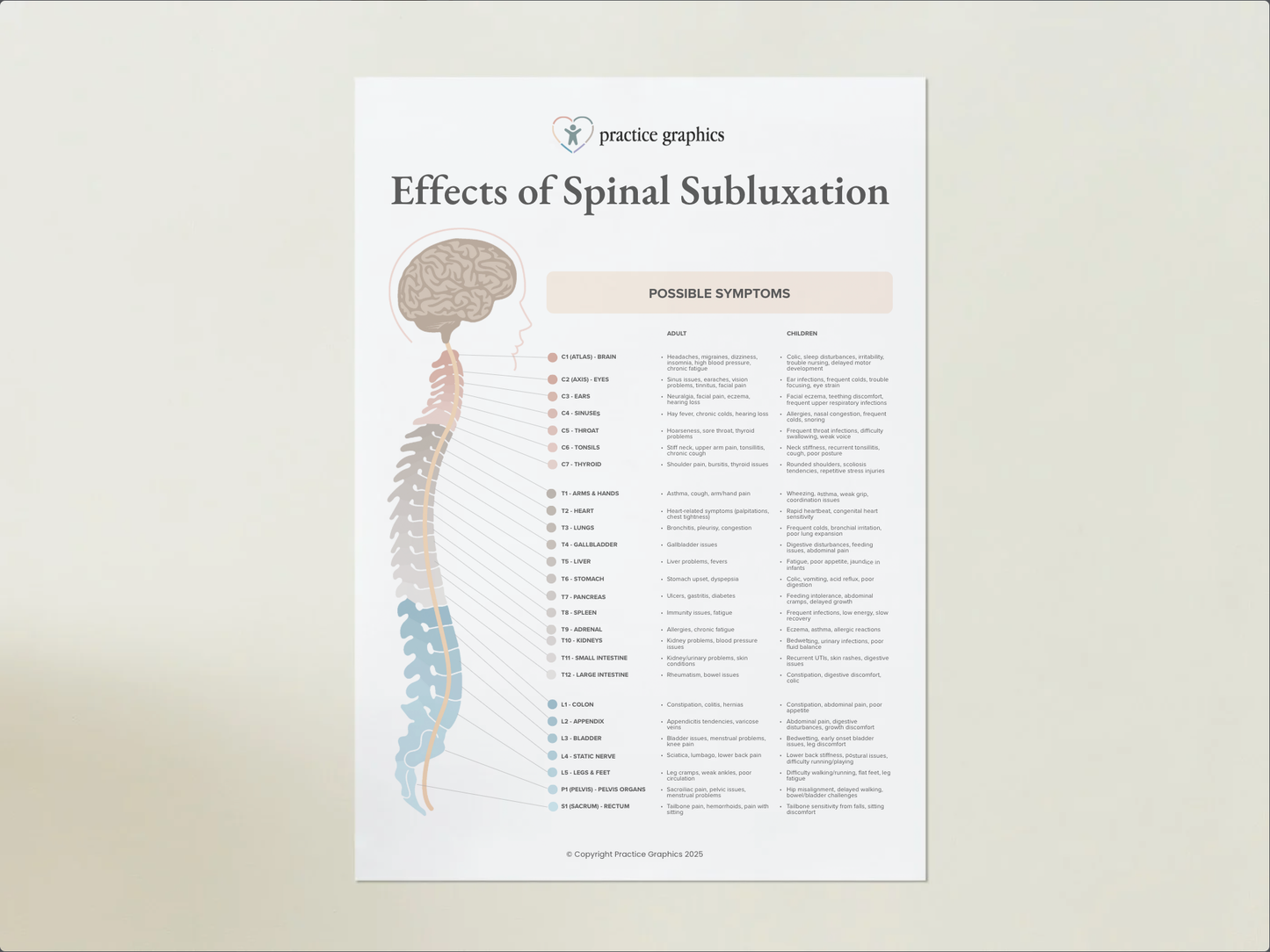 Effects of Spinal Subluxation Poster
