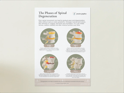 Phases of spinal degeneration Poster (Spinal Model)
