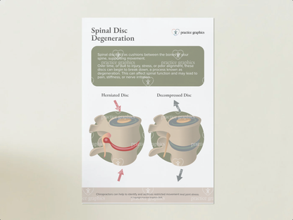 Spinal disc degeneration Poster