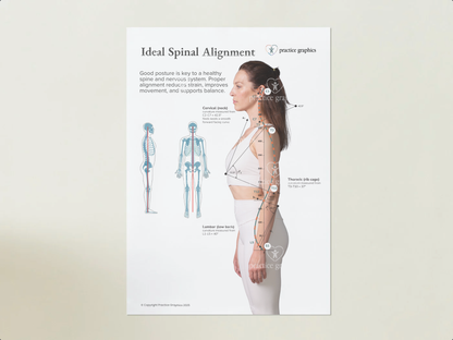 Ideal spinal alignment (female) Poster