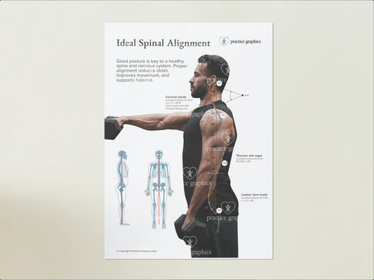 Ideal spinal alignment (Athlete) Poster