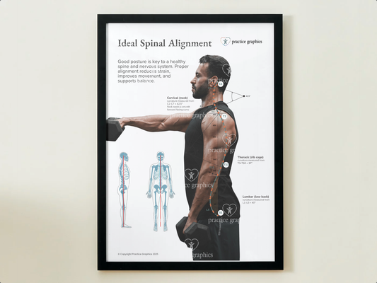 Ideal spinal alignment (Athlete) Poster