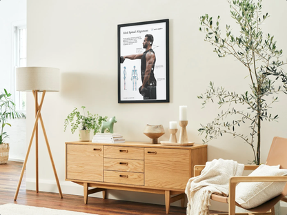 Ideal spinal alignment (Athlete) Poster