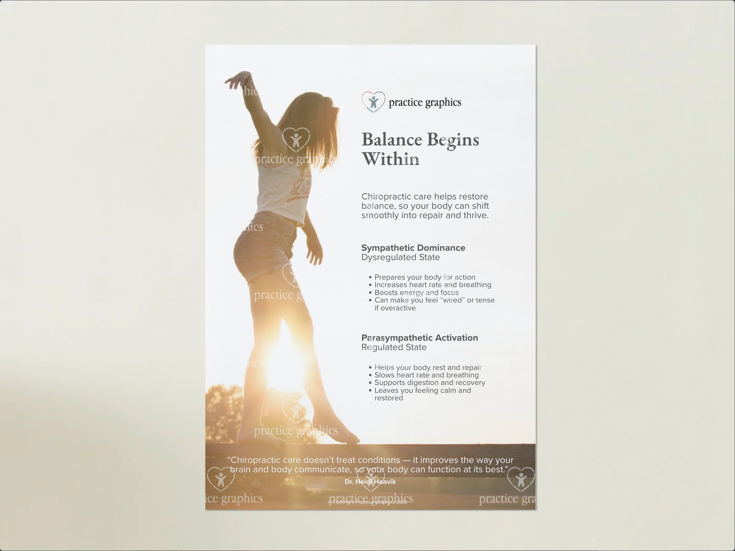 Balance Begins Within Poster